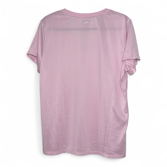 Under Armour HeatGear V-Neck Active Tee Women’s 2XL Pink Plus Size - Picture 7 of 13